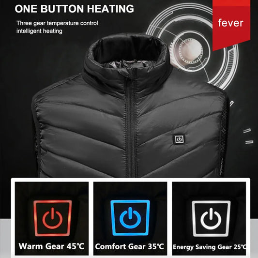 Elevated Heated Jacket: 9/2 Places, USB Electric, Thermal Warmth for Men and Women.
